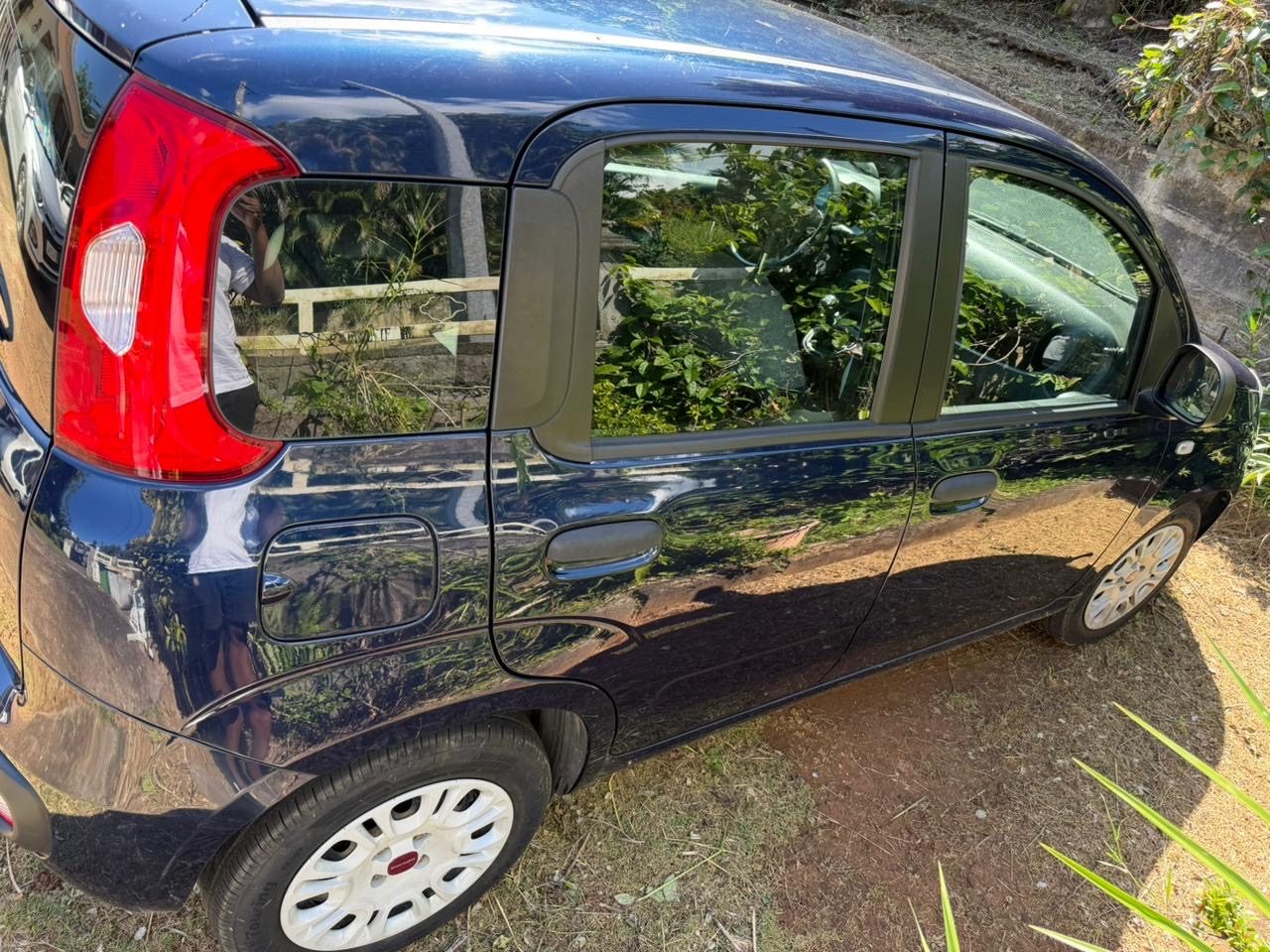 Fiat Panda bleue de l'agence